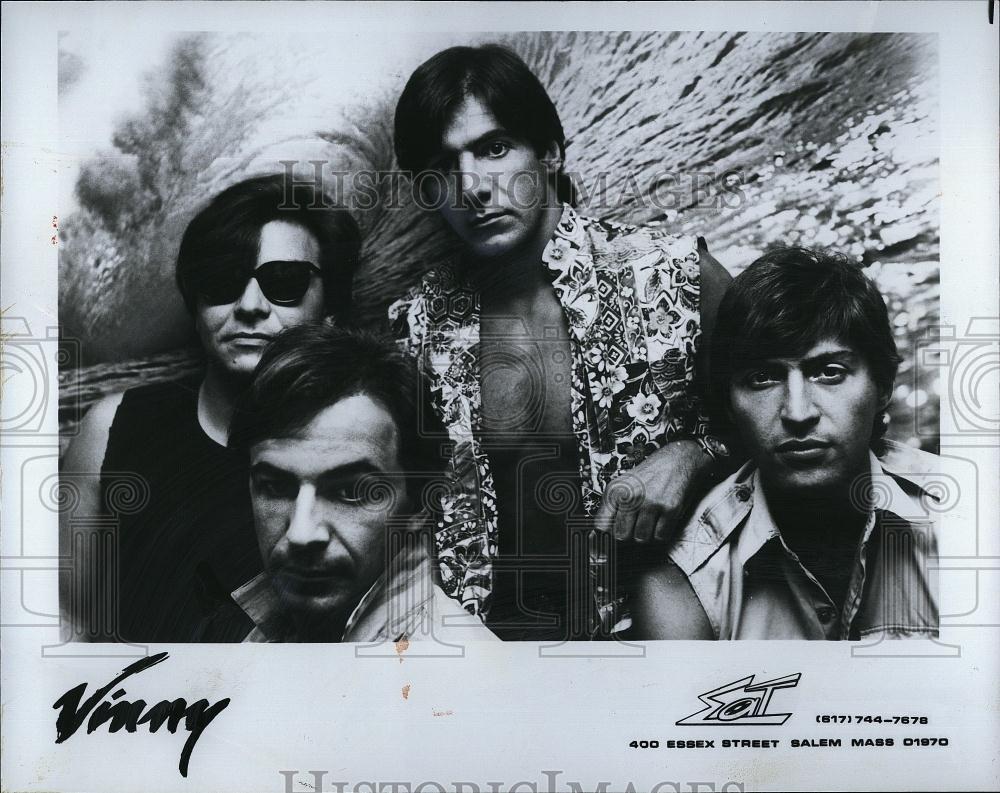 Press Photo Musician band entertainers Vinny Recording Artist - RSL90115 - Historic Images