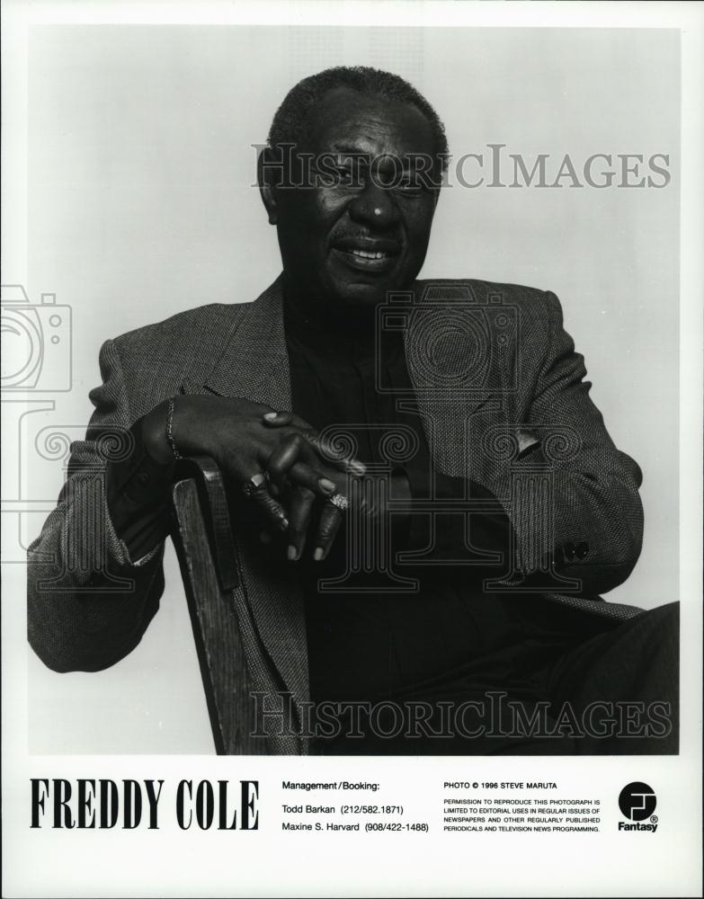 1996 Press Photo Jazz singer and pianist Lionel Frederick Cole aka Freddy Cole - Historic Images