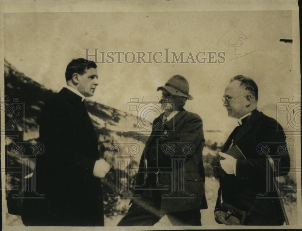 1939 Press Photo Archbishop Spellman,in the Alps with Minsignor Pizzardo - Historic Images