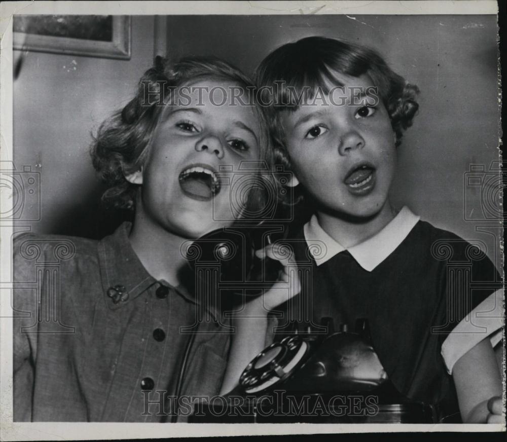 1955 Press Photo Children of Richard and Mrs Nixon - RSL07987 - Historic Images