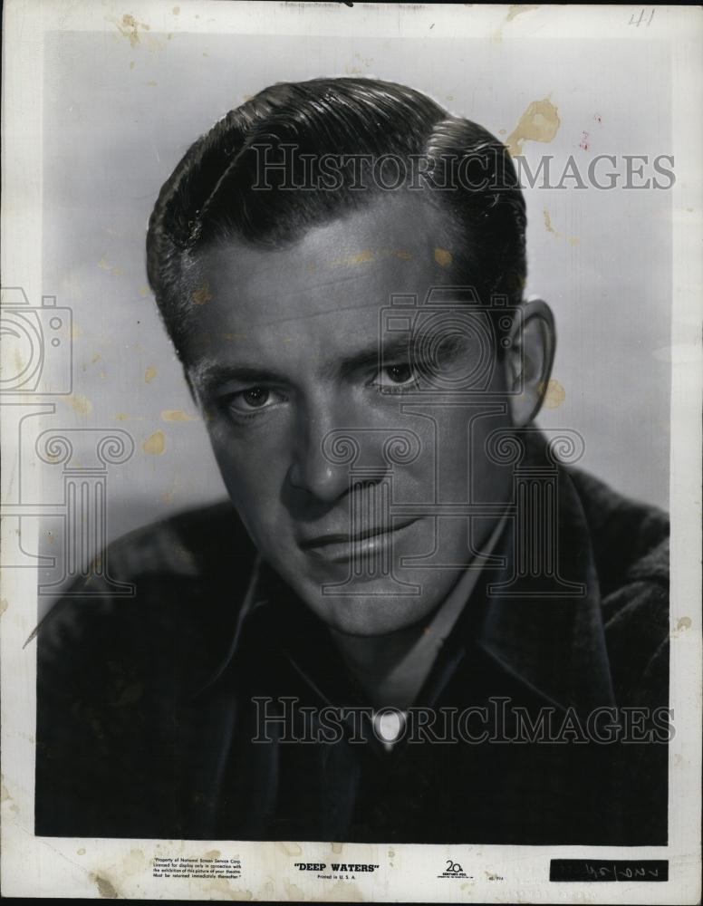 1948 Press Photo Dana Andrews "Deep Waters" RSL47361 Historic Images