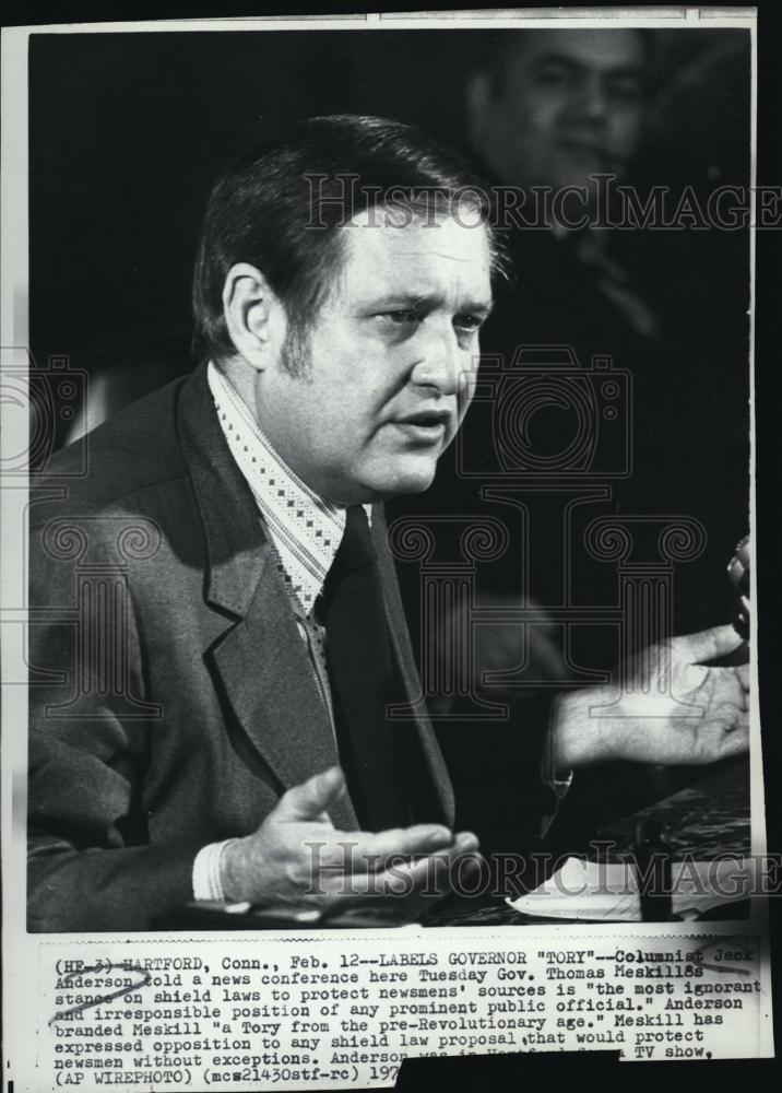 1972 Press Photo Columnist Jack Anderson - RSL47773 - Historic Images