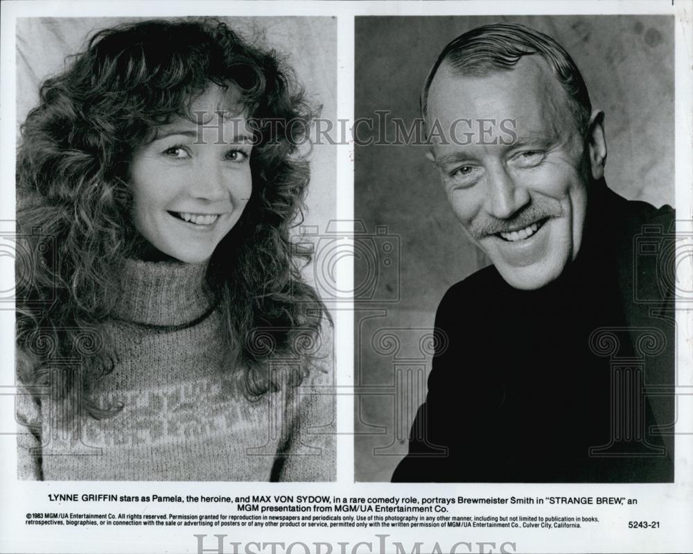 1983 Press Photo Lynne Griffin and Max Von Sydow in &quot;Strange Brew&quot; - RSL67369 - Historic Images