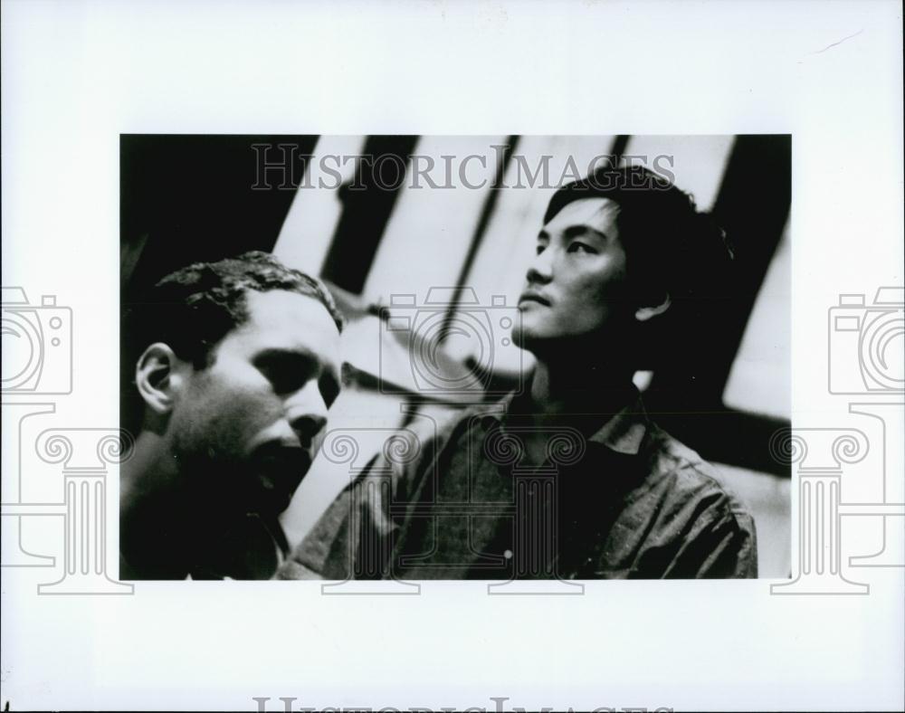 Press Photo Cyberpunk musicians Konrad Kinard & James Lo of "Live Skull" - Historic Images