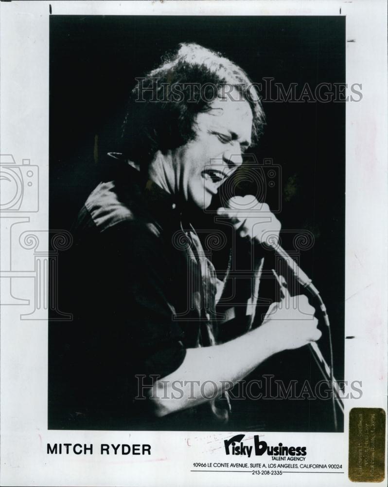 1986 Press Photo Popular Musician Singer Mitch Ryder - RSL60629 - Historic Images
