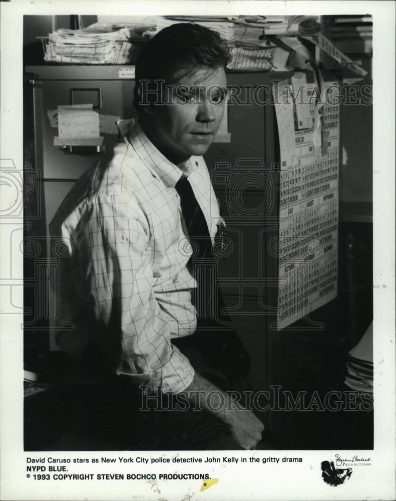 1993 Press Photo David Caruso in TV series &quot;NYPD Blue&quot; - RSL42613 - Historic Images