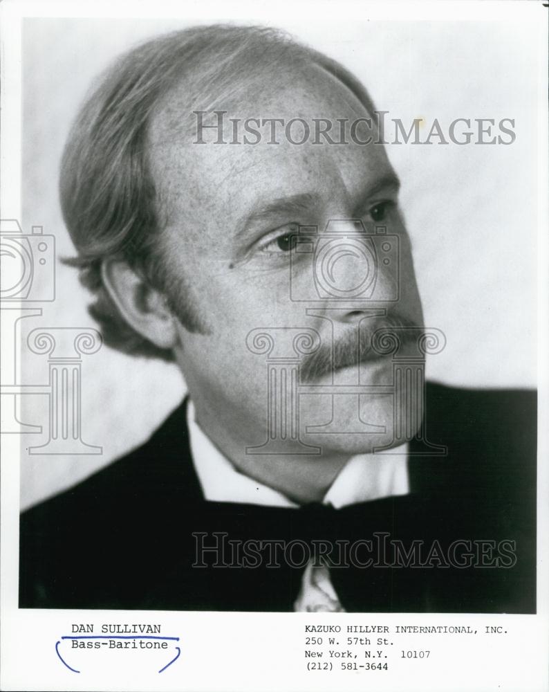 1985 Press Photo Dan Sullivan bass baritone - RSL62925 - Historic Images