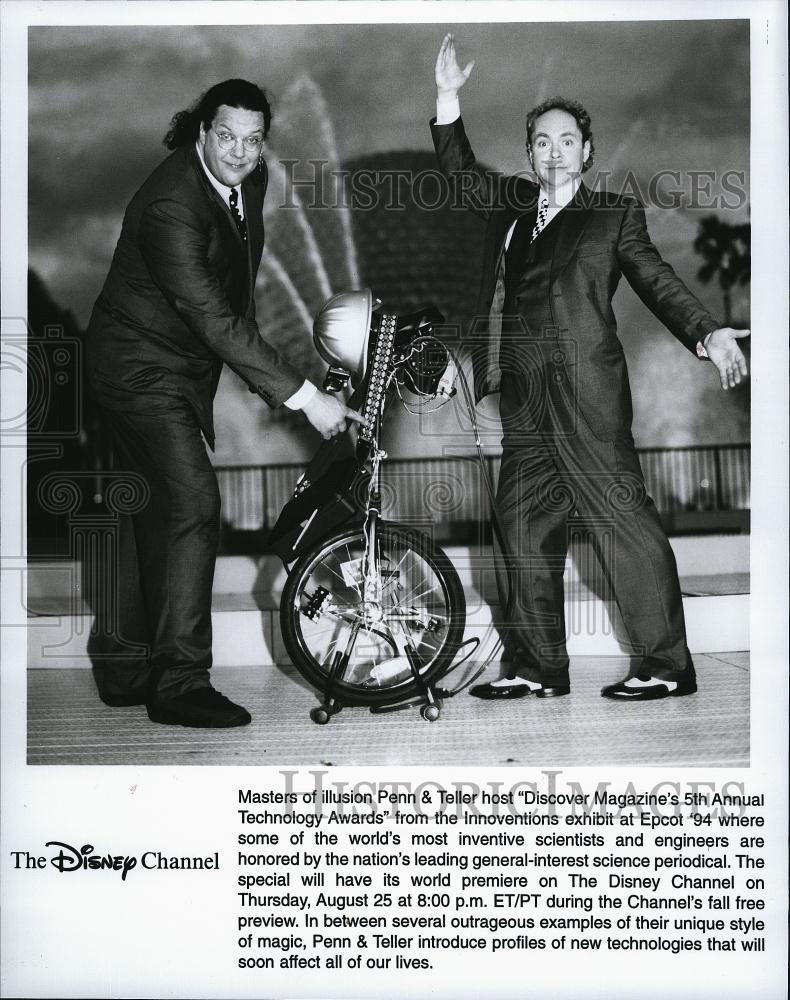 Press Photo Popular Entertainers Penn & Teller At Magazine Technology Awards - Historic Images