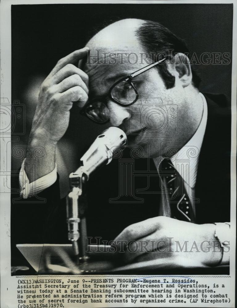 1970 Press Photo Eugene T Rossides, Assistant Secretary Of Treasury - RSL79765 - Historic Images