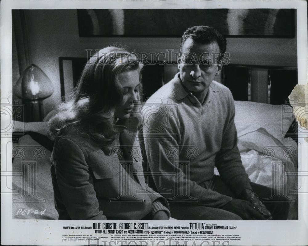 1968 Press Photo Shirley Knight , George C Scott "Petulia" - RSL86107 - Historic Images