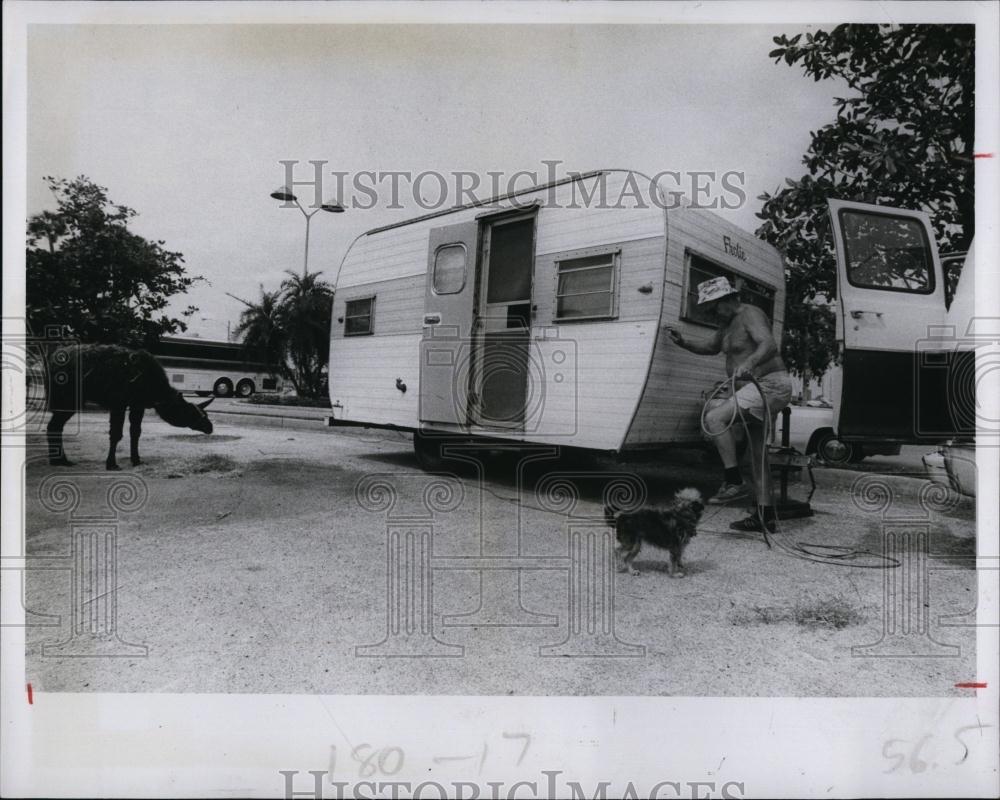 1982 Press Photo Danny Chapman also Danny the Clown, Royal Hanneford Circus - Historic Images