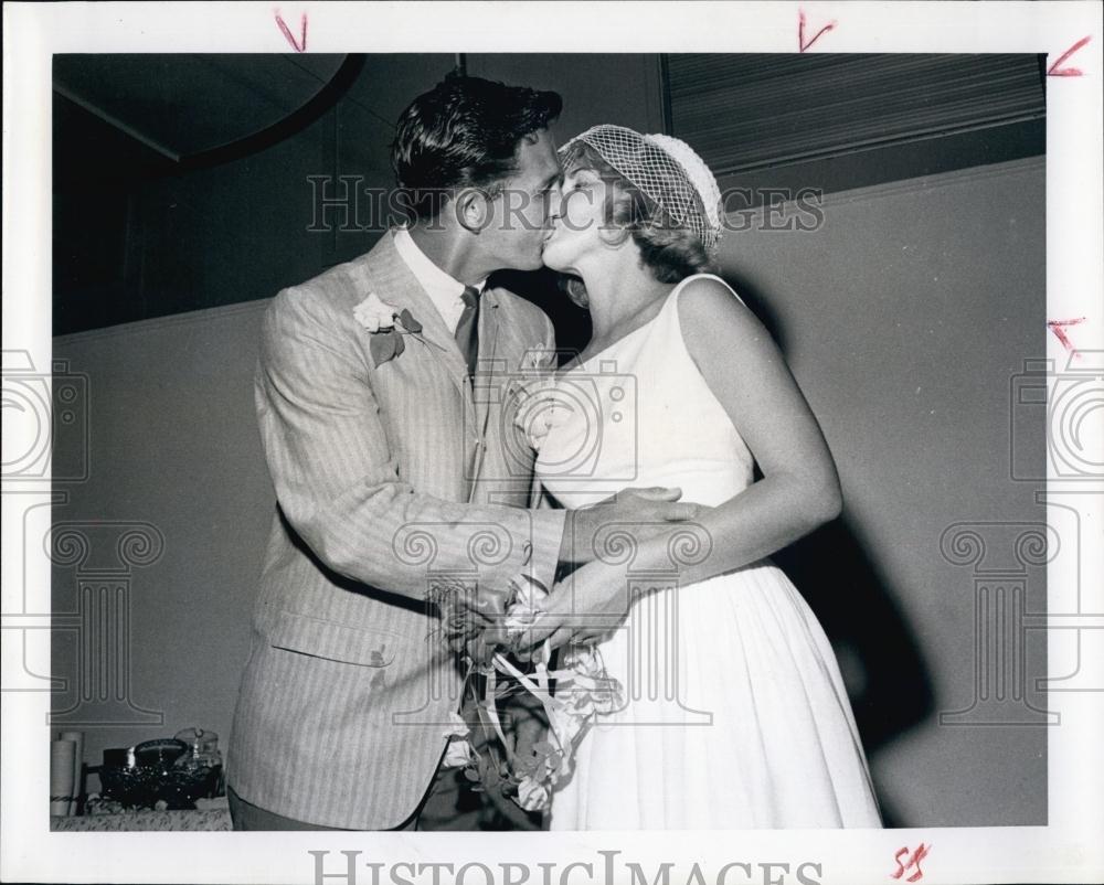 1964 Press Photo John Turner Pinellas Park Boys Club Director Wedding June - Historic Images