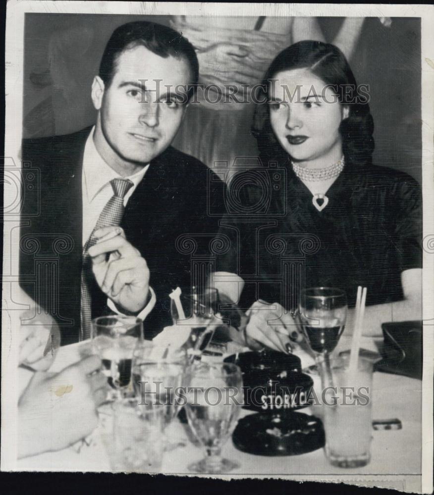 1950 Press Photo Helmut Dantine Wife Charlene Wrightsman Dantine - RSL01837 - Historic Images