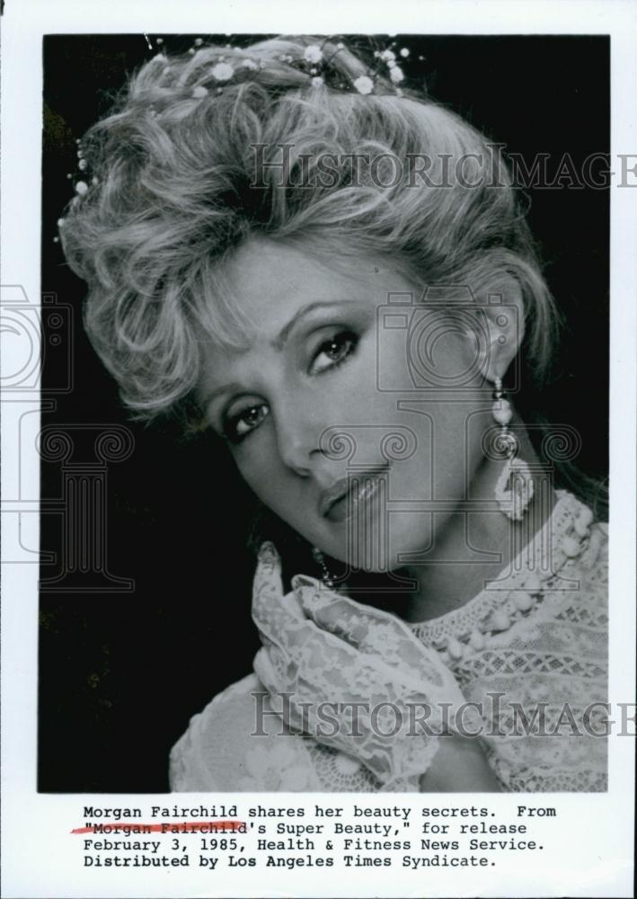 1985 Press Photo Actress Morgan Fairchild - RSL60009 - Historic Images