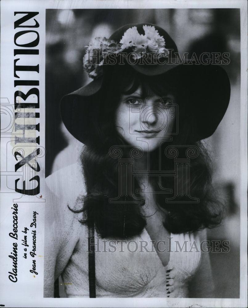 1976 Press Photo Actress Claudine Beccarie In &quot;Exhibition&quot; - RSL84249 - Historic Images
