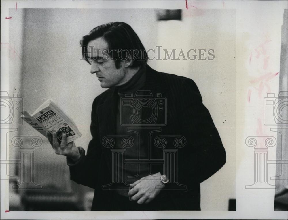 1973 Press Photo Michael Miller, actor &amp; artist - RSL98755 - Historic Images