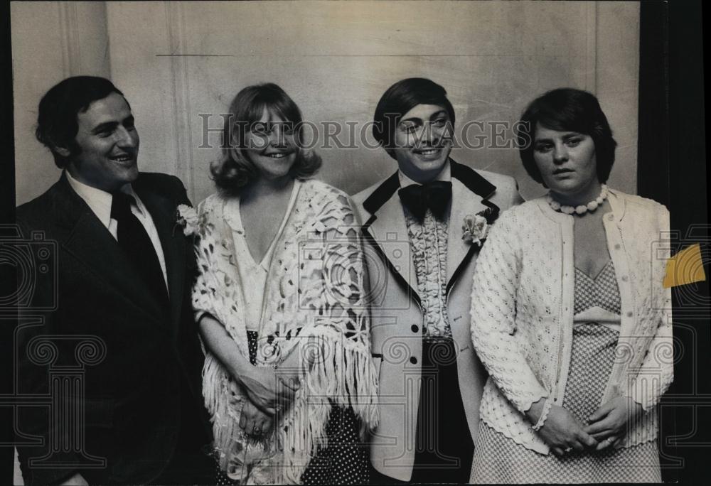 1974 Press Photo Senator Michael LoPresti and Wife, Pil Coleman and Wife - Historic Images