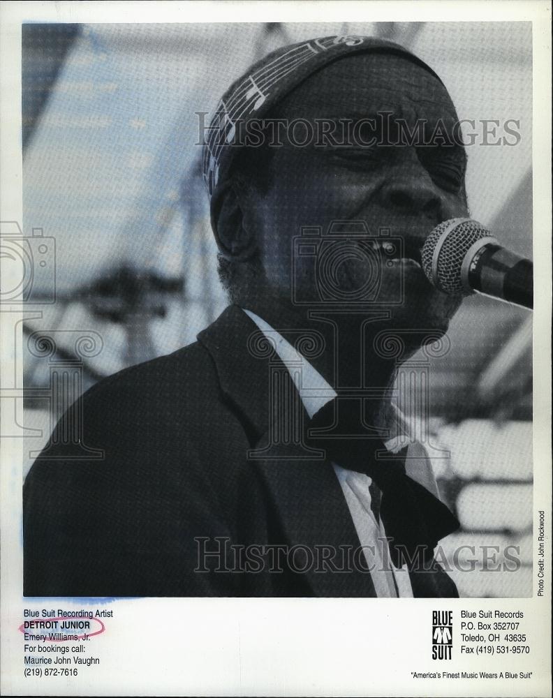 Press Photo Popular Musician Detroit Junior - RSL81043 - Historic Images