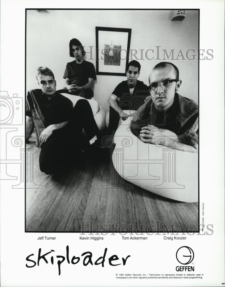 1995 Press Photo Band Skiploader Jeff Turner Kevin Higgins Tom Ackerman Koozer - Historic Images