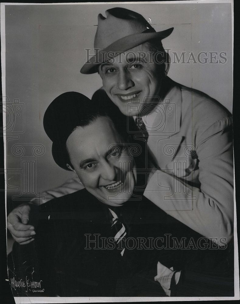1937 Press Photo Ole Olsen & Johnson in "Fun Marches On"" - RSL78331 - Historic Images