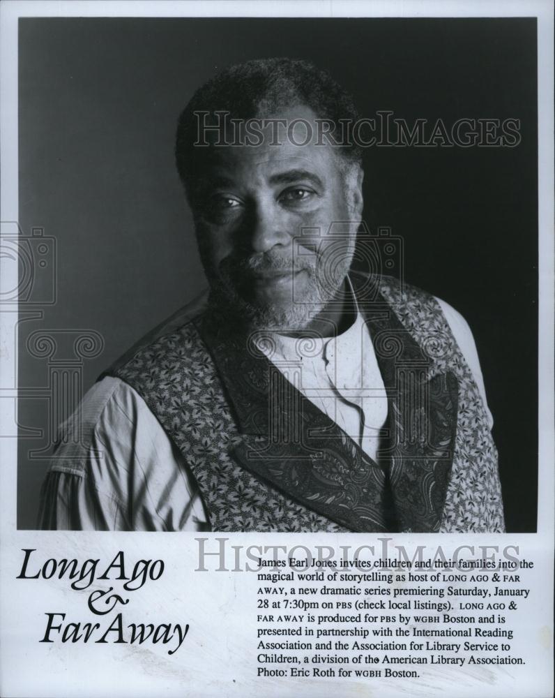 Press Photo Actor James Earl Jones, PBS Long Ago And Far Away - RSL83275 - Historic Images