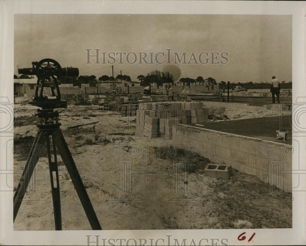 1963 Press Photo Houses in Harbor Hills, Fla under construction - RSL98779 - Historic Images