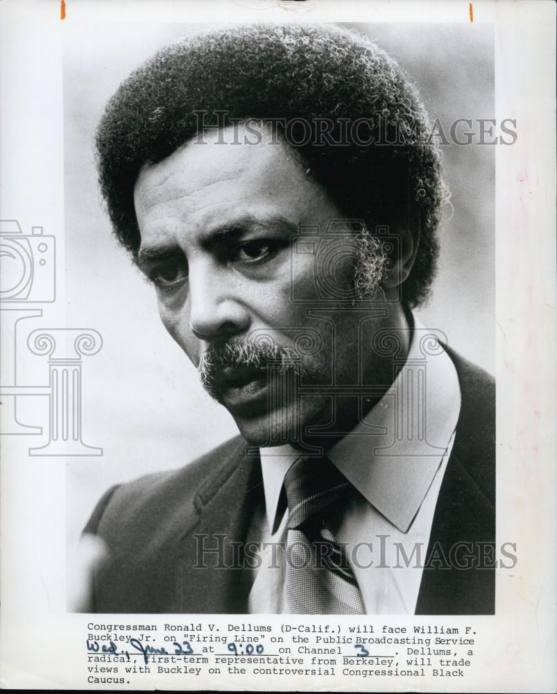 1971 Press Photo Congressman Ronald V Dellums of California - RSL63201 - Historic Images