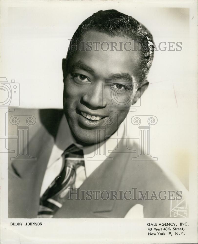 Press Photo Buddy Johnson, American Jazz And New York Blues Pianist - RSL61537 - Historic Images