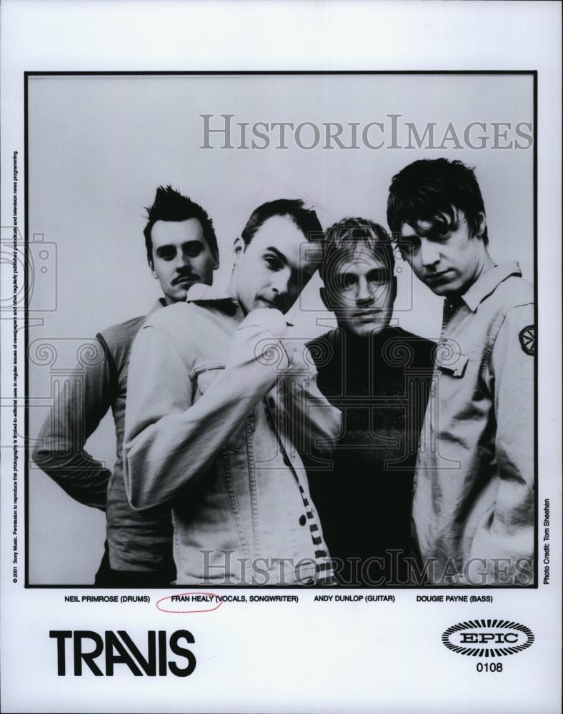2003 Press Photo Travis, post-Britpop band from Glasgow, vocalist Fran Healy - Historic Images