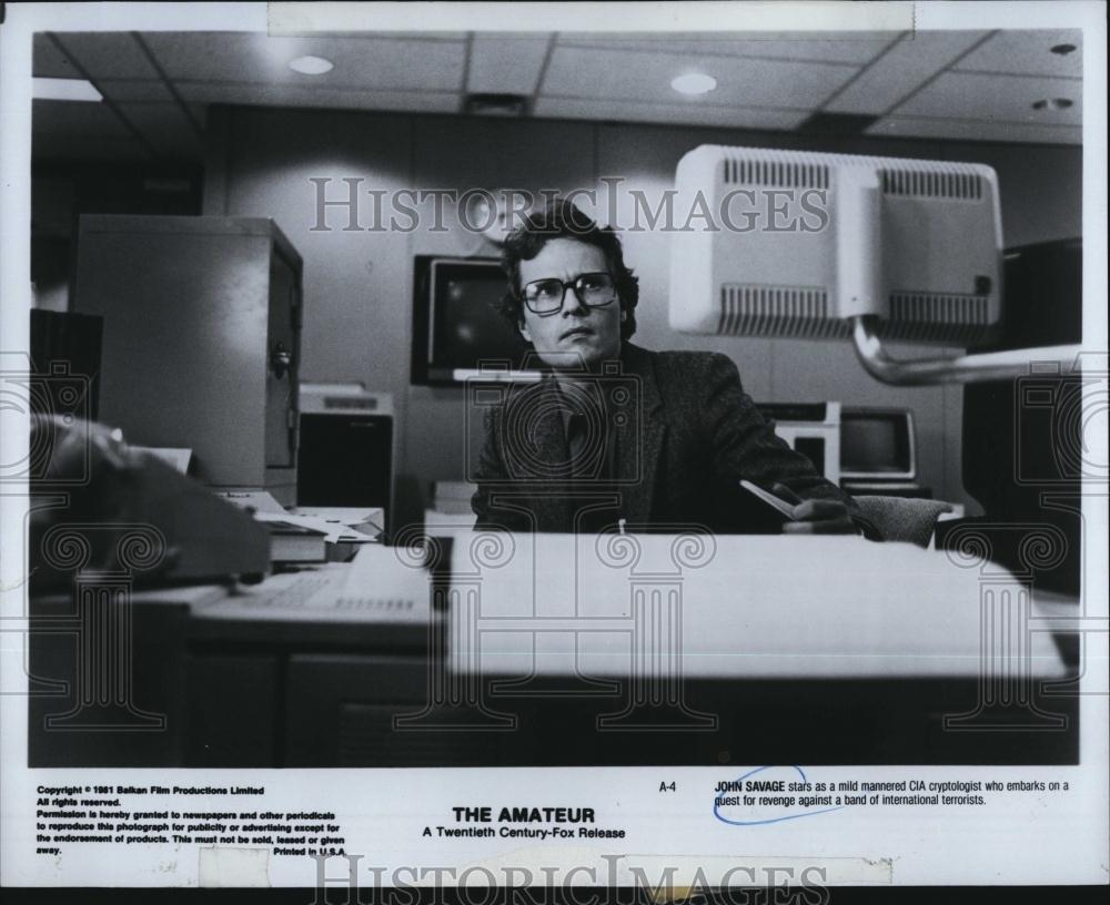 1981 Press Photo Movie Actor John Savage in The Amatuer - RSL87889 - Historic Images