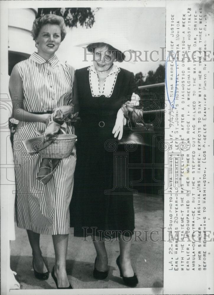 1954 Press Photo Nina Warren, Daughter of Chief Justice, Earl Warren - RSL02907 - Historic Images