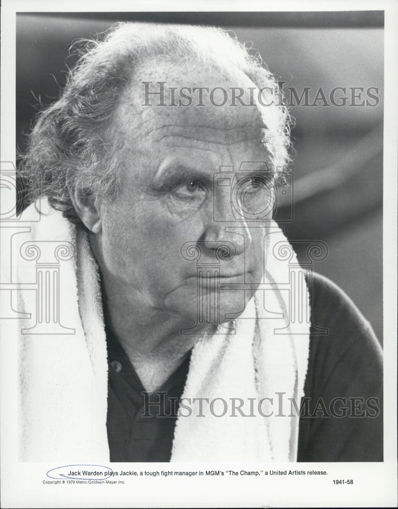 1979 Press Photo Actor Jack Warden Starring In Drama Film &quot;The Champ&quot; - Historic Images