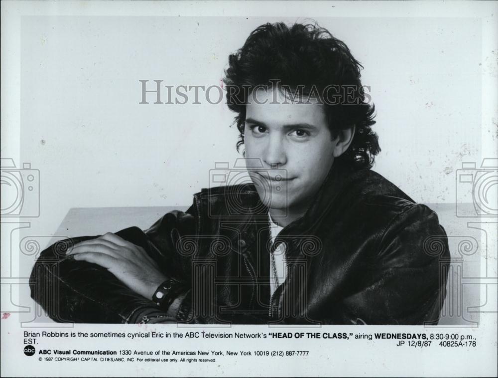 1987 Press Photo Brian Robbins in &quot;Head of the Class&quot; - RSL08167 - Historic Images