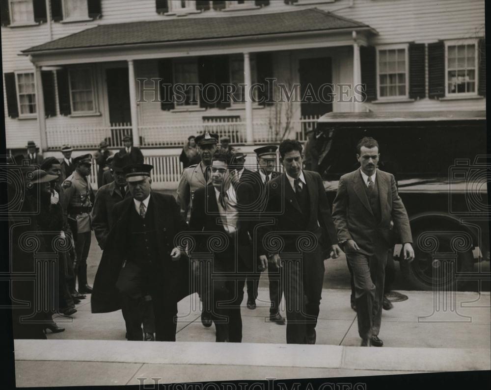 1935 Press Photo Irving Millen, Merton Millen, Abraham Faber, Police Murder Case - Historic Images