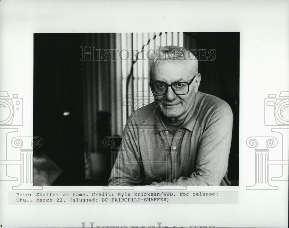 Press Photo Peter Shaffer a English playwright and screenwriter - RSL39795 - Historic Images