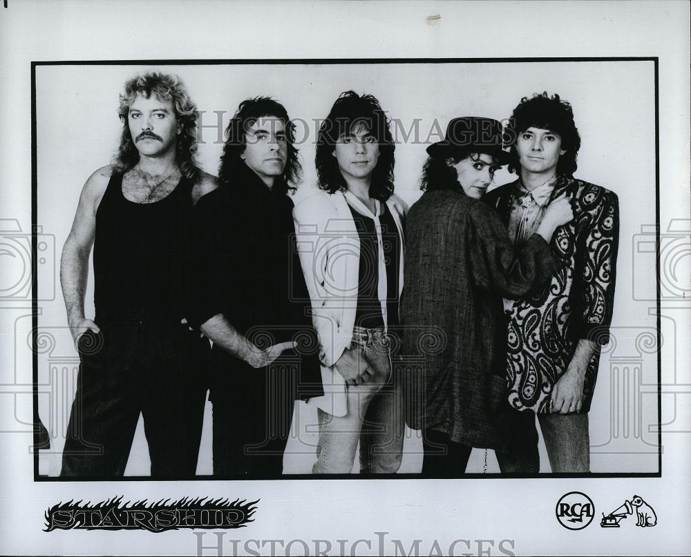 Press Photo Band "Starship" on RCA Music label - RSL90889 - Historic Images