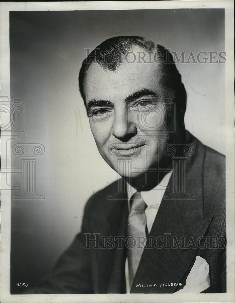 1961 Press Photo William Perlberg, Producer of &quot;The Pleasure of His Company&quot; - Historic Images