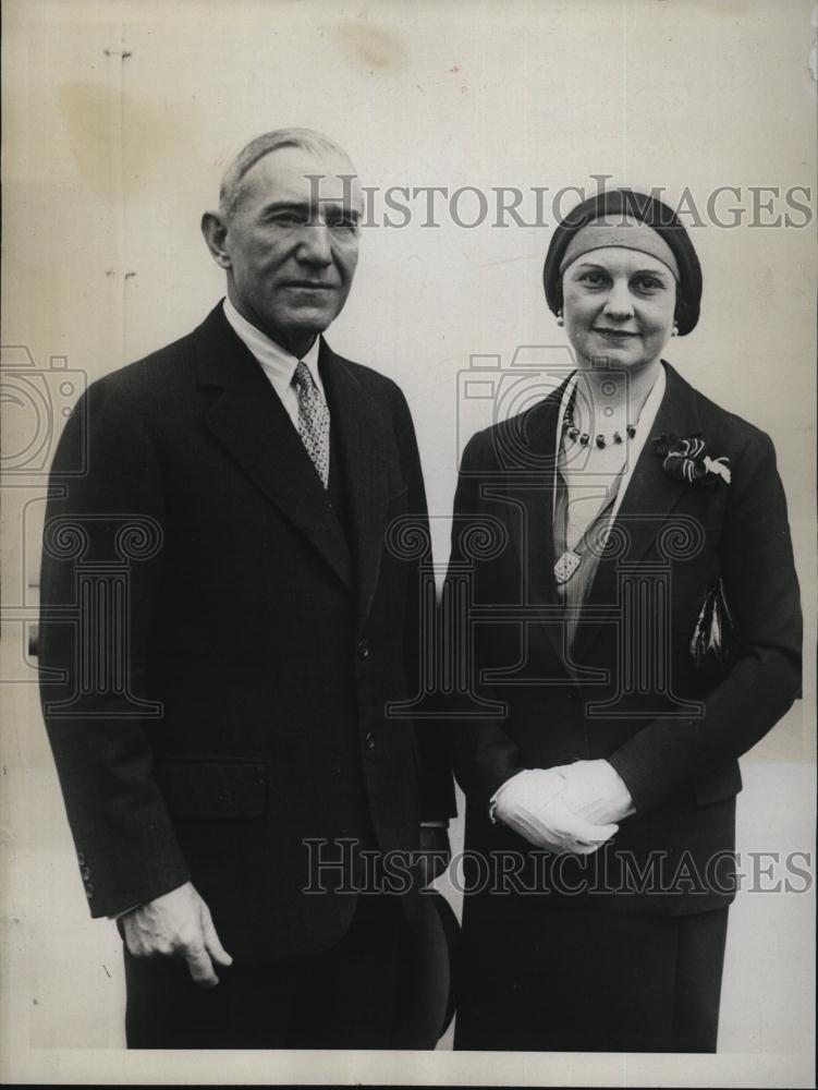 1930 Press Photo Fred A And Mrs Britten, Illinois Congressman - RSL80049 - Historic Images
