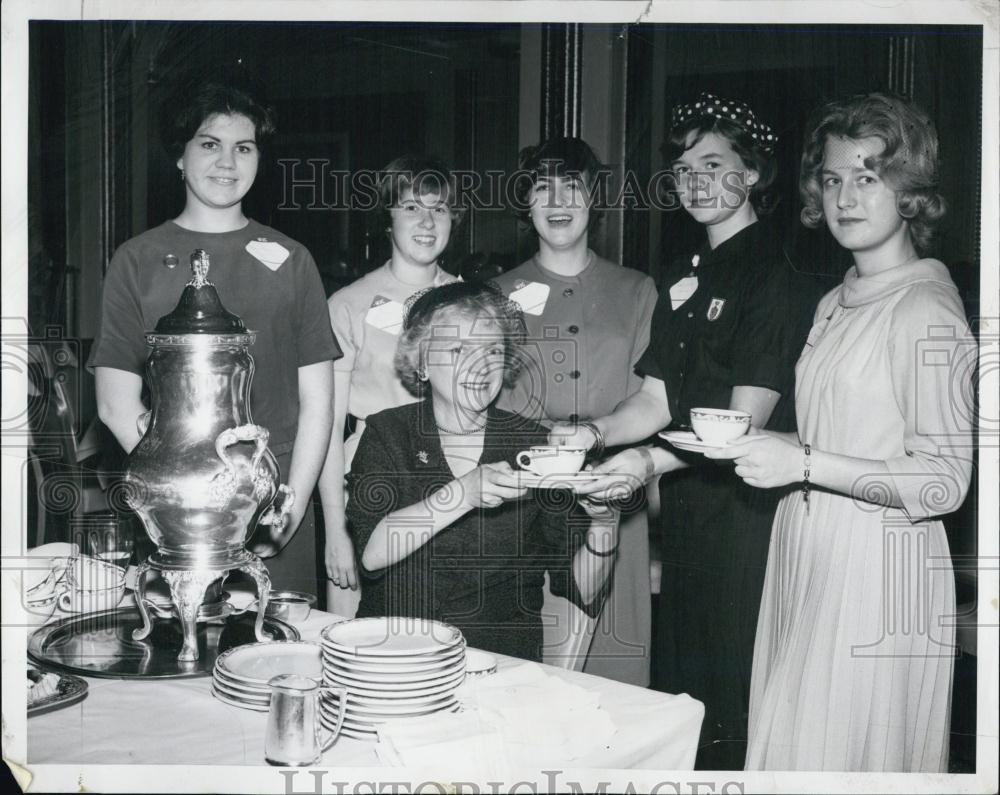 1962 Press Photo Westbrook Jr College,Mrs V Ringer,S Bresnahan,B White,McKean, - Historic Images