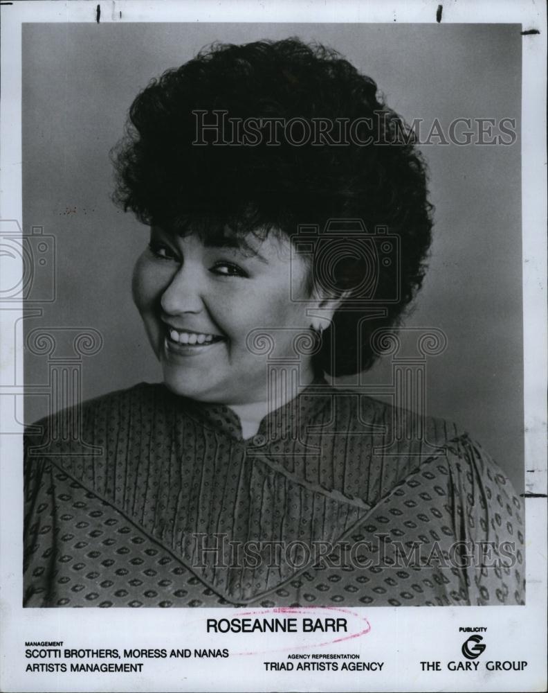 1988 Press Photo Actress/ comedienne Roseanne Barr - RSL93989 - Historic Images