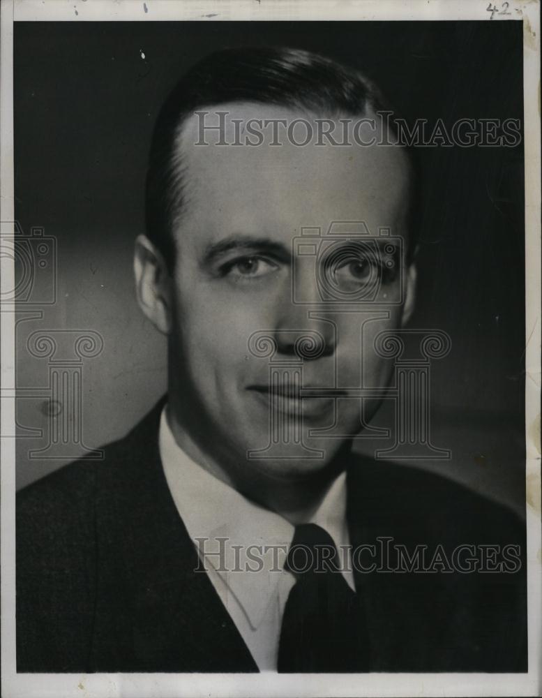 1952 Press Photo Dr James Stacy Cole Appointed Bowdoin College President - Historic Images