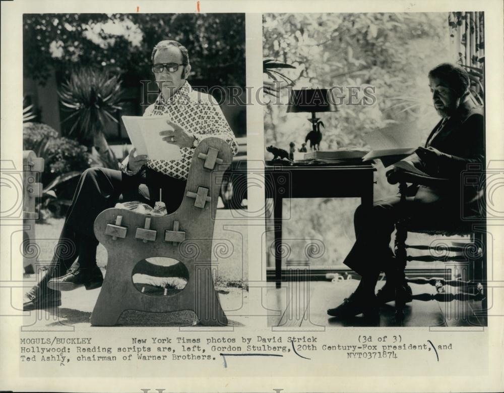 1974 Press Photo Gordon Stulberg 20th Century-Fox President - RSL66377 - Historic Images