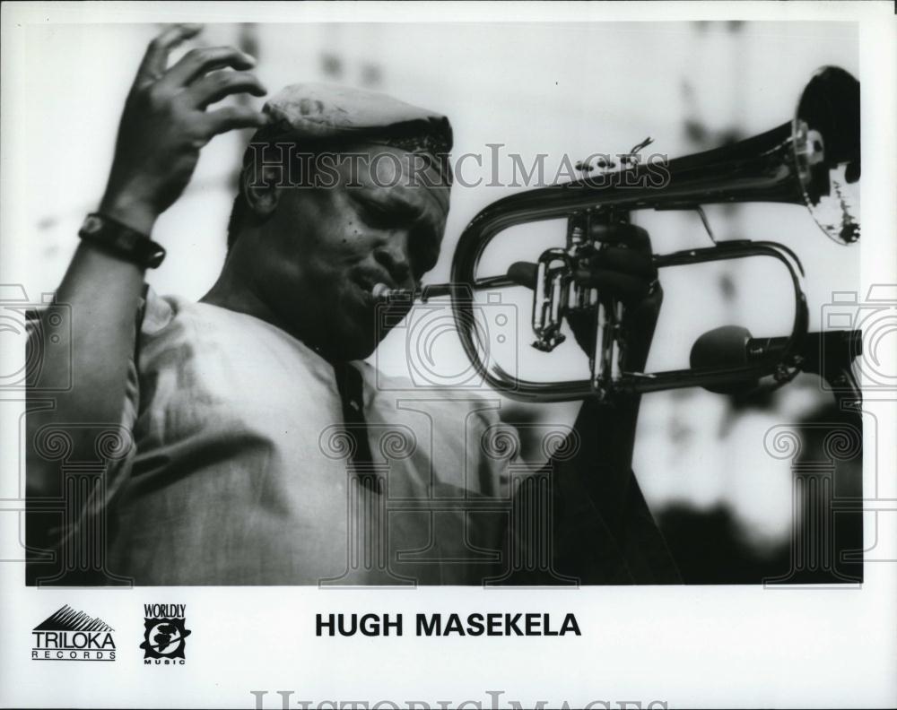 Press Photo Musician, Hugh Masekela on Triloka Records - RSL89313 - Historic Images