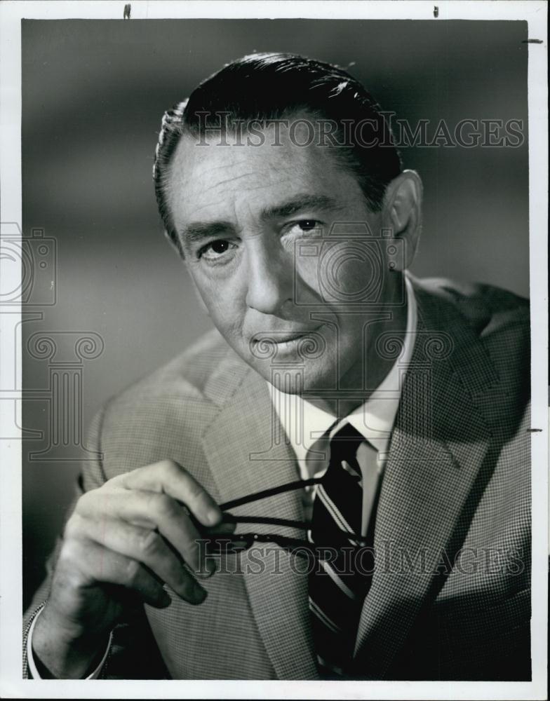 1965 Press Photo Macdonald Carey Actor Soap Opera Days Of Our Lives Star - Historic Images