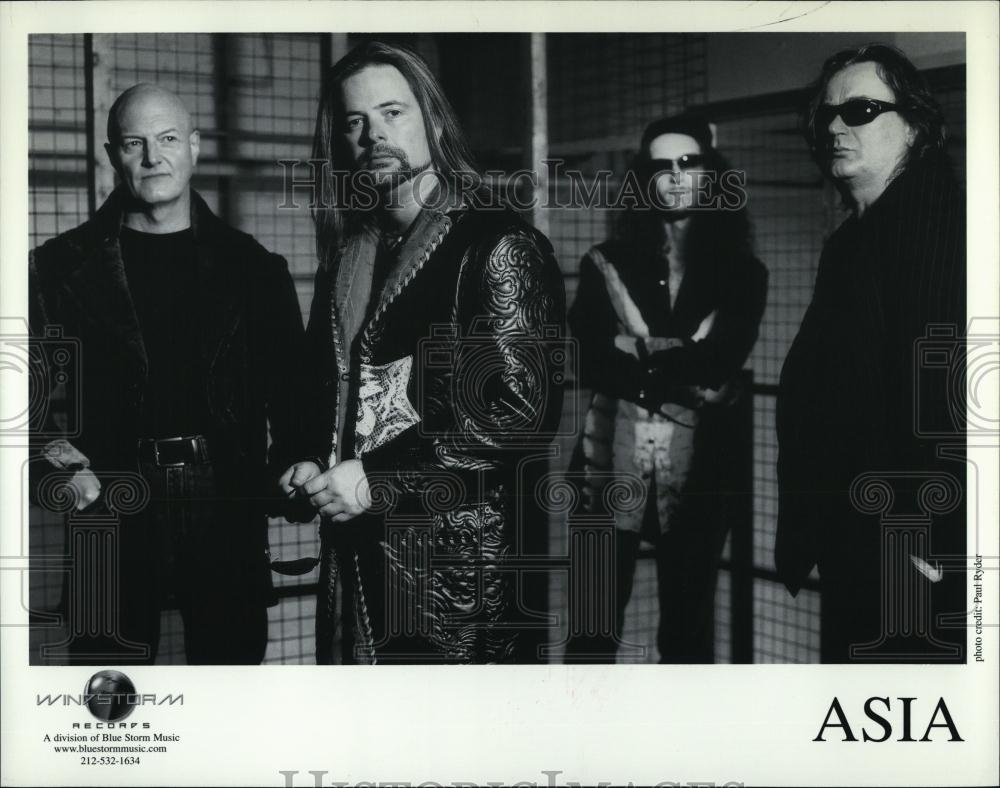 Press Photo Musical Group entertainers ASIA recording artists rock group - Historic Images