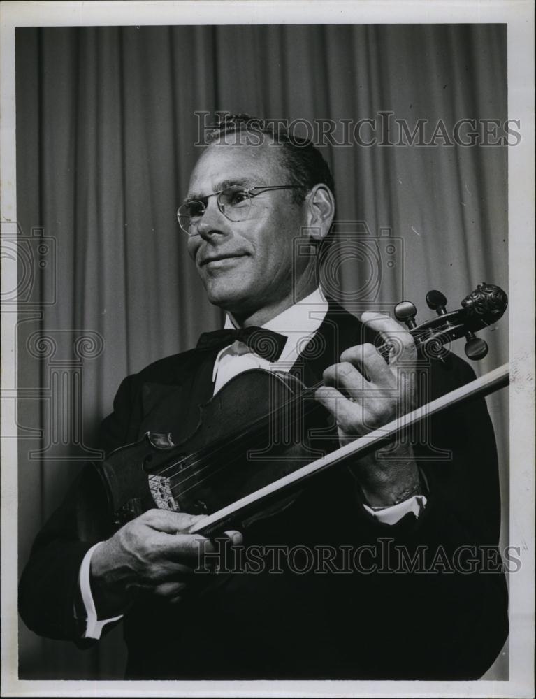 Press Photo Harry Van Haam, American Violist played at Cleveland Orchestra - Historic Images