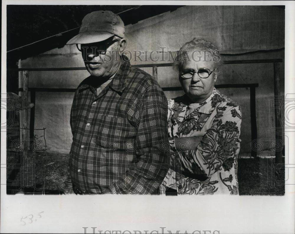 1977 Press Photo Mr & Mrs Louis Tison Friends Of Parrish Unsolved Murder Victims - Historic Images