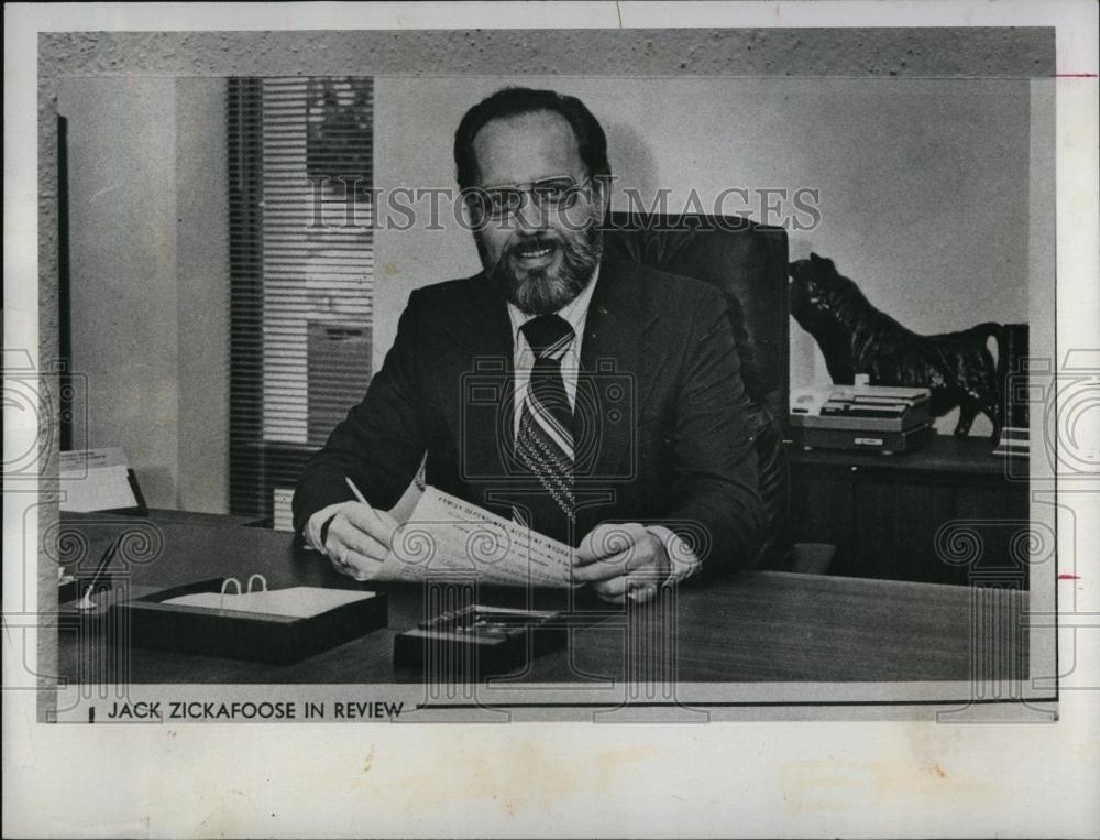 1975 Press Photo Jack Zickafoose, Businessman - RSL97439 - Historic Images