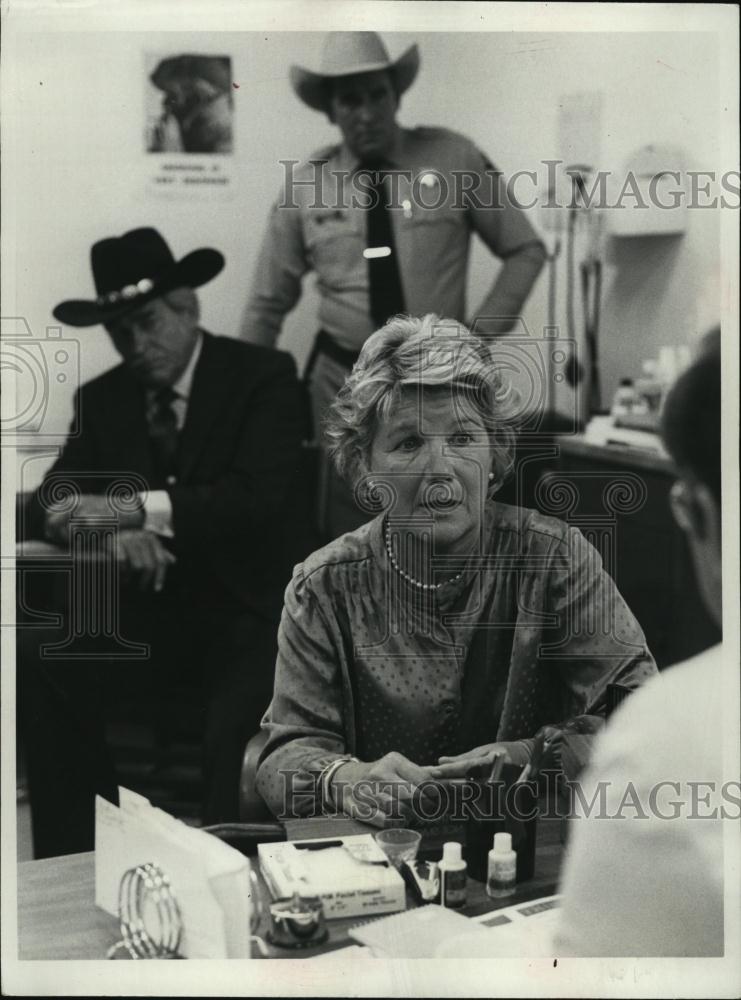 Press Photo American Actress Barbara Bel Geddes Scene From Dallas TV Series - Historic Images