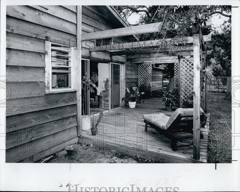 1979 Press Photo Jim Davis&#39;s Home Back Deck - RSL69679 - Historic Images